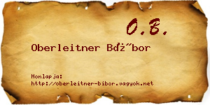 Oberleitner Bíbor névjegykártya
